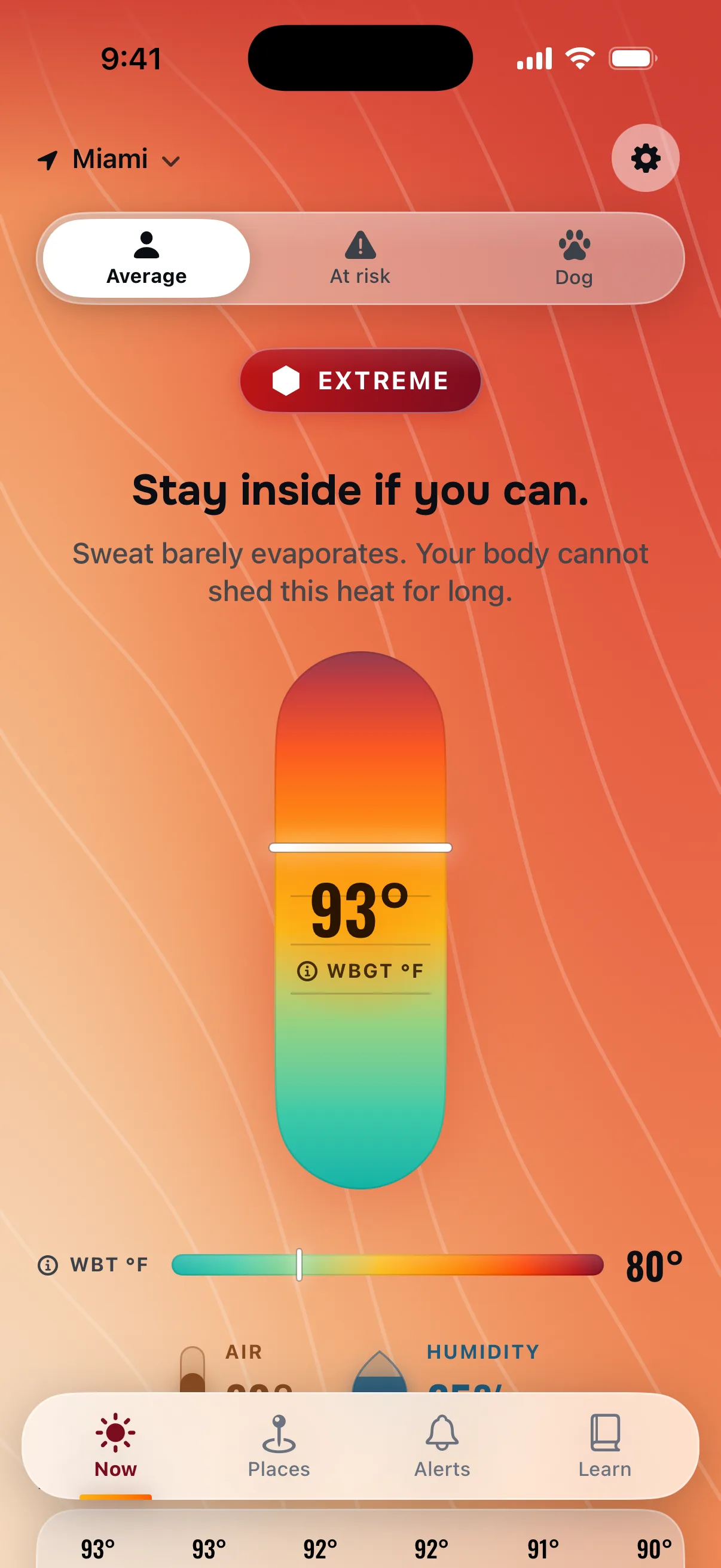 WBGT on your body