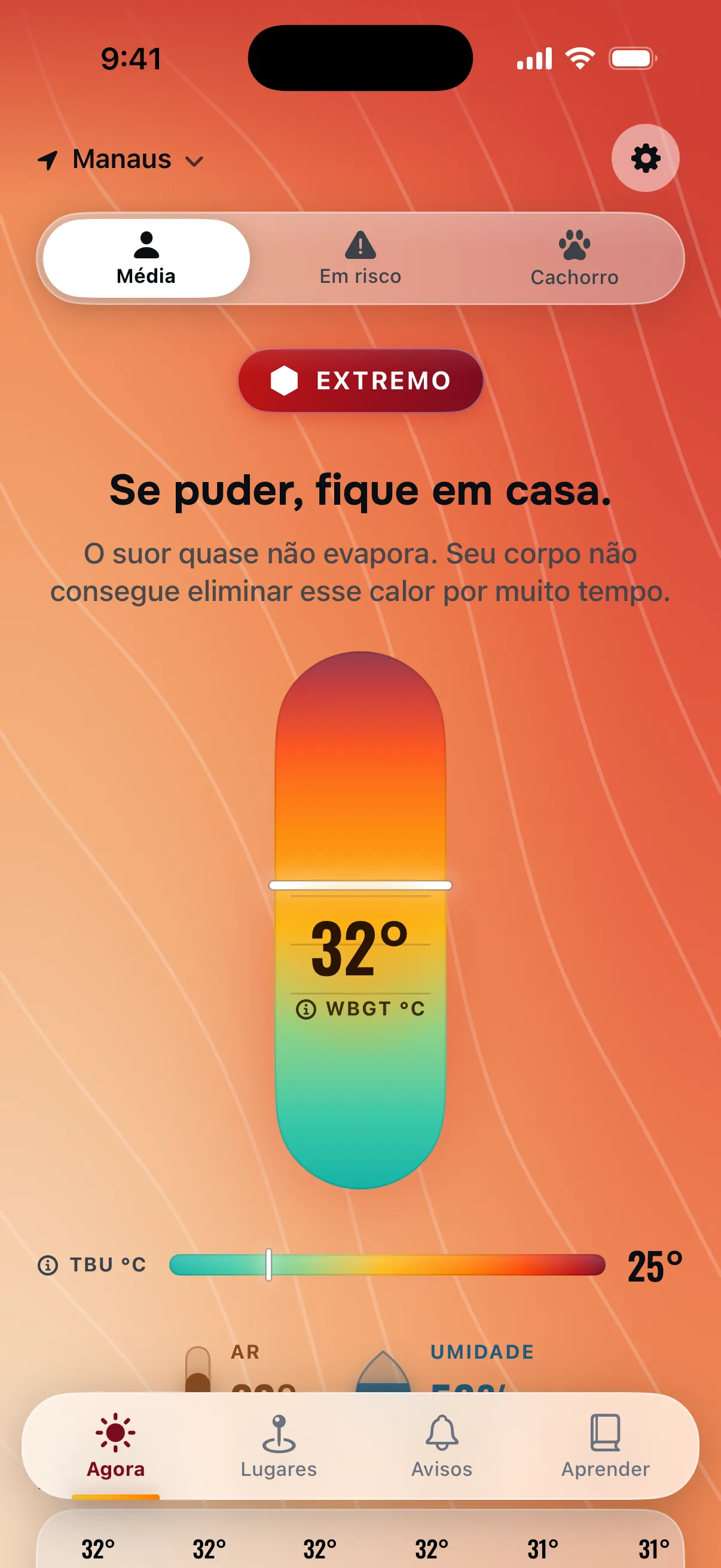 WBGT no seu corpo